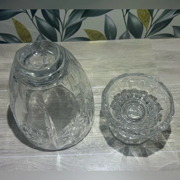 St. George Crystal “Holiday Elegance” Mini Hurricane Candle Holder - Picture 5 of 7